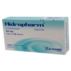 Clortalidona 50mg 30 tabletas (Hidropharm)