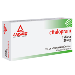 Citalopram 20mg 14 tabletas (Amsa)