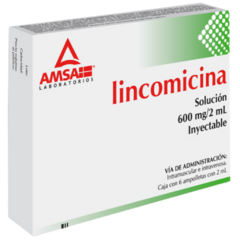 Lincomicina 600mg 6 ampolleta (Amsa)