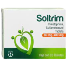 Trimetoprima/Sulfametoxazol 80mg /400mg 20 tabletas (Soltrim)