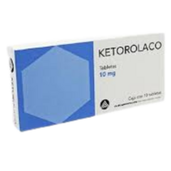 Ketorolaco 10mg 10 tabletas (Medigen)