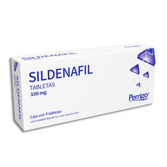 Sildenafil 100mg 4 tabletas (Perrigo)