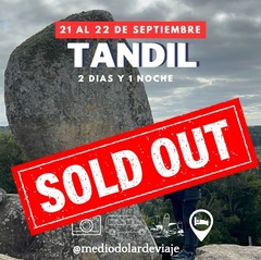 AGOTADO Tandil del 20/09 al 22/09