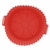 Imagem do Forma Redonda de Silicone para Air Fryer Vermelha 19x6,5cm