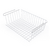 Cesto Suspenso Grande Essence Branco - 46,5x28,5x15,5cm