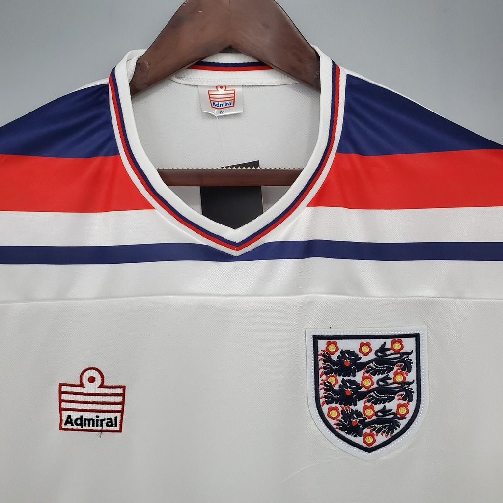 Camisa Seleção da Inglaterra Retrô Home 1982 Torcedor Nike Masculina -  Branca