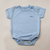 Body-Camiseta Basic em Malha Infantil - Azul