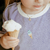 Imagem do Conjunto atoalhado bordado sorvete bebê e infantil menina - uva