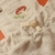 Jardineira malha com bolso bordado cogumelo bebê e infantil unissex - vanilla mescla - Milkes