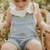Jardineira tricot bordado sol e arco-íris bebê e infantil - azul - comprar online