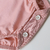 Body camiseta rosa coral menina em malha bebê e infantil - Bordado Little Sister na internet