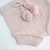 shorts tricô bebê menina tapa fralda com pompom rosa quartz - loja online