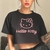 Remera oversized corta Hello Kitty