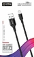 Cable Office usb-a-micro usb 2.0 largo 2m 2.4amp negro trenz (026-640)