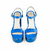 Sandalia de Vestir Sofia 4 Cuero Vacuno Metalizado Azul - comprar online