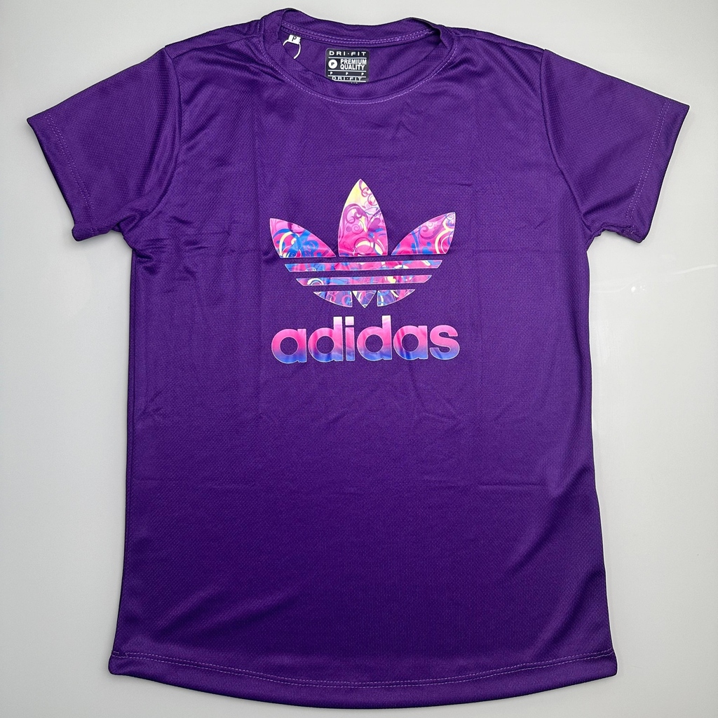 Camiseta Adidas Trefoil Baby Look Dry Fit Feminina