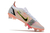 Chuteira Trava Mista Nike Mercurial Vapor XIV Elite Pro - Branco com detalhes em bege e rosa