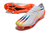 Chuteira Trava Mista Adidas X Speedportal 1 Crazyfast - Branco e laranja com detalhes coloridos na internet