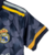 Imagem do Kit Infantil Real Madrid III 23/24 Adidas - Azul com detalhes em amarelo e branco