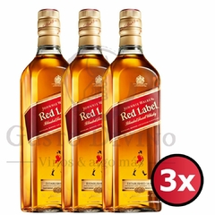 JOHNNIE WALKER RED | WHISKY |1000cc| Caja 3 unidades