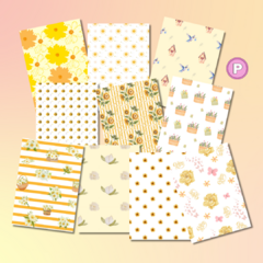 Pack de 10 papeles digitales PRIMAVERA PASTEL - (copia)