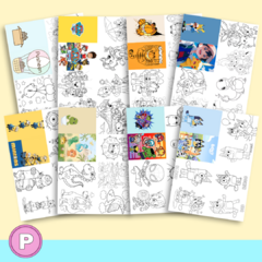 Foldable Mini Coloring Books for Kids (Digital Files) on internet