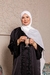 Abaya em Cetim Bordada Preto - comprar online