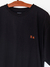 Camiseta EPTA Preta Classic Oversized Logo Terracota - comprar online