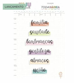 Enfeite Acrílico Muitos Abraços - Coleção Toda Básica | JuJu Scrapbook