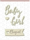 Chipboard Branco Baby Girl - Coleção Meu Coração é Seu - Juju Scrapbook