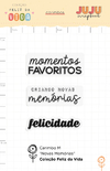 Carimbo M Novas Memórias - Coleção Feliz da Vida - Juju Scrapbook