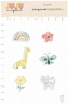 Enfeite Acrílico Girafinha - Coleção Pequenos Companheiros | JuJu Scrapbook