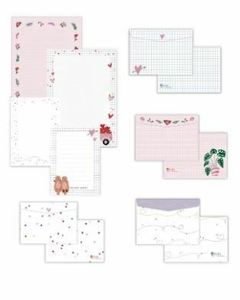 Kit de Papel de Carta - Coleção Espalhando Amor - JuJu Scrapbook