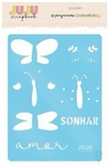 Stencil Livre para Sonhar - Coleção Pequenos Companheiros | JuJu Scrapbook