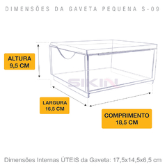 Organizador Gaveteiro Grande 3 Gavetas - comprar online