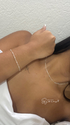 Conjunto choker bolinha e pulseira