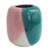 VASO DESIGN TRICOLOR CERAMICA DECORATIVO