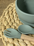 Kit refeição silicone babador tigela colher garfo 4sa - loja online