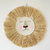 Decoração de parede leão feito à mão fio de algodão, palha de ráfia - loja online