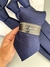 Gravata Italiana Azul Marinho Quadradinho - comprar online