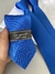 Gravata Linha Premium - Azul Royal Listrada - Preciosa Detalhes