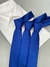 Gravata Slim Azul Royal Maquinetada