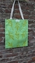 Bolsa tote - Verde manzana - Estampado naranja