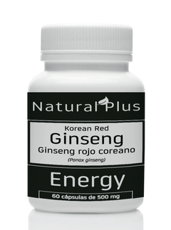 Ginseng Rojo Coreano - 60 cápsulas de 500mg