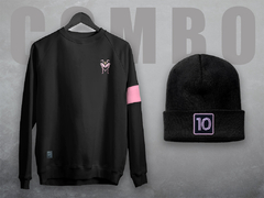 Combo Buzo + Beanie Miami Negro