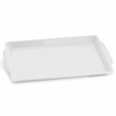 Bandeja Retangular Porcelana Grande 30x17 Cm