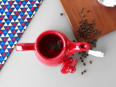 Bule De Café 800 ml Vermelho Poá - Ordalha Ofertas | A Loja da Mesa Posta