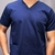 Camisa Lisa Scrub Masculina Azul Escuro MB na internet