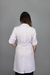 Jaleco Acinturado Branco com Martingale Algodao - Moda Branca | Jalecos | Scrub's Pijamas  Cirúrgicos | Uniformes Profissionais