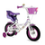 BICICLETA TOPMEGA FLEXYGIRL R12 CUB.NEG BLANCO/VIOLETA